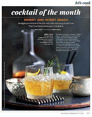 Sainsbury's Magazine Cocktail Whisky and Honey Smash