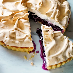 Blackcurrant Meringue Pie