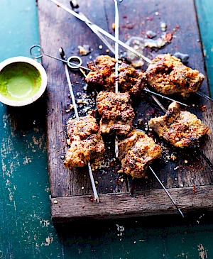 Butterflied Beef Skewers