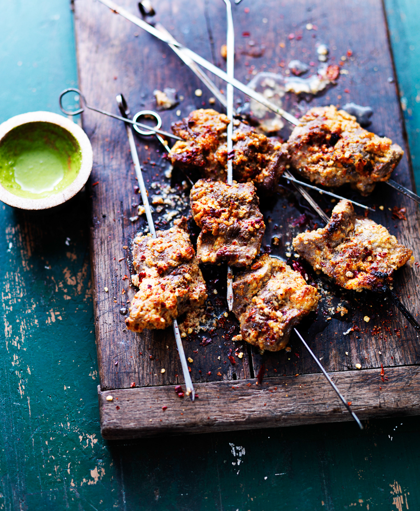 Butterflied Beef Skewers