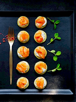 Smoked Salmon Blinis