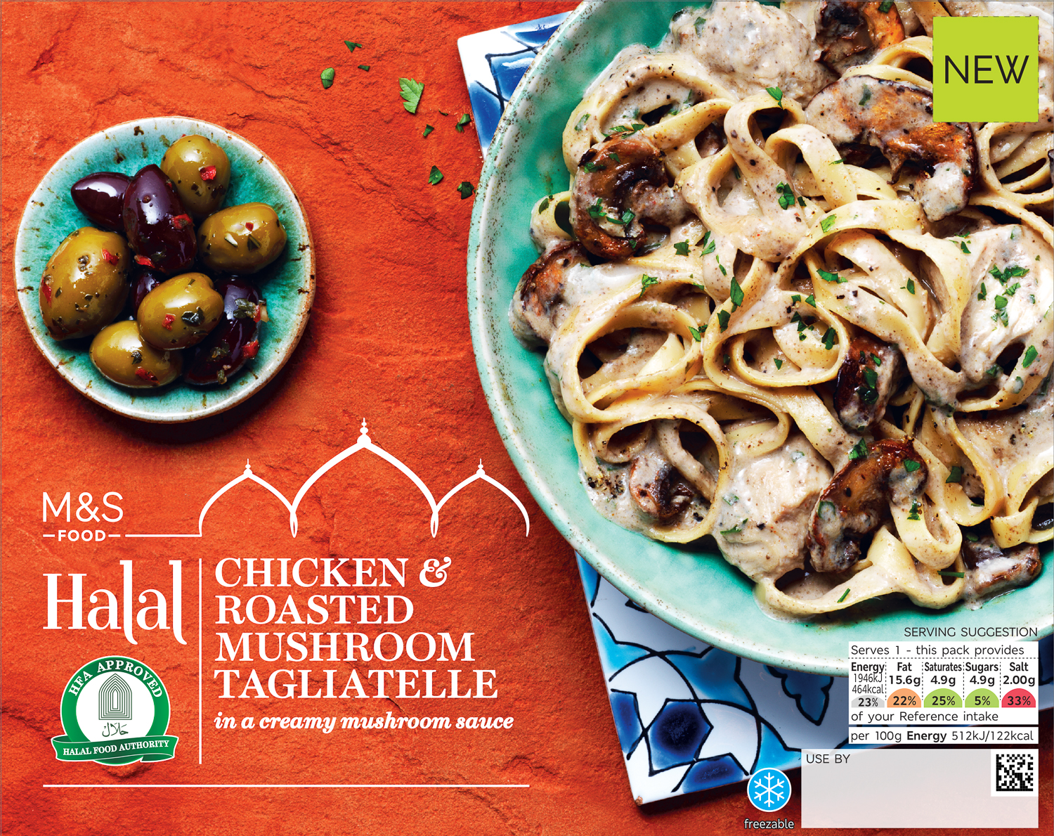 Chicken & Roasted Mushroom Tagliatelle