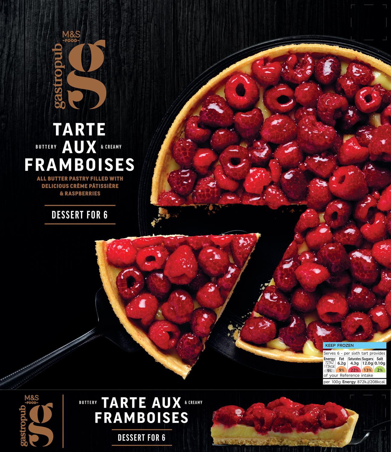 M&S Gastropub Tarte Aux Framboises
