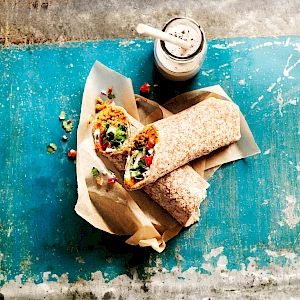 Marks and Spencer's Plant Kitchen, Vegan, Sweet Potato Biryani Wrap