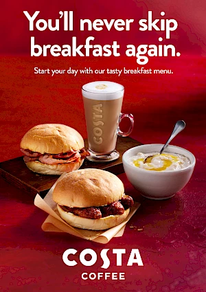 Costa You'll Never Skip Breakfast Again