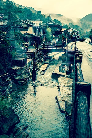 Yunomine Onsen Street View