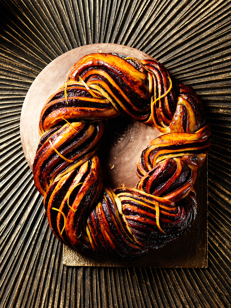 Chocolate Orange Babka shot for BBC Good Food Magazine