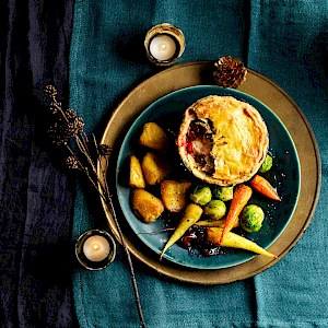 Alternative Christmas Dinner for One for BBC Good Food Magazine