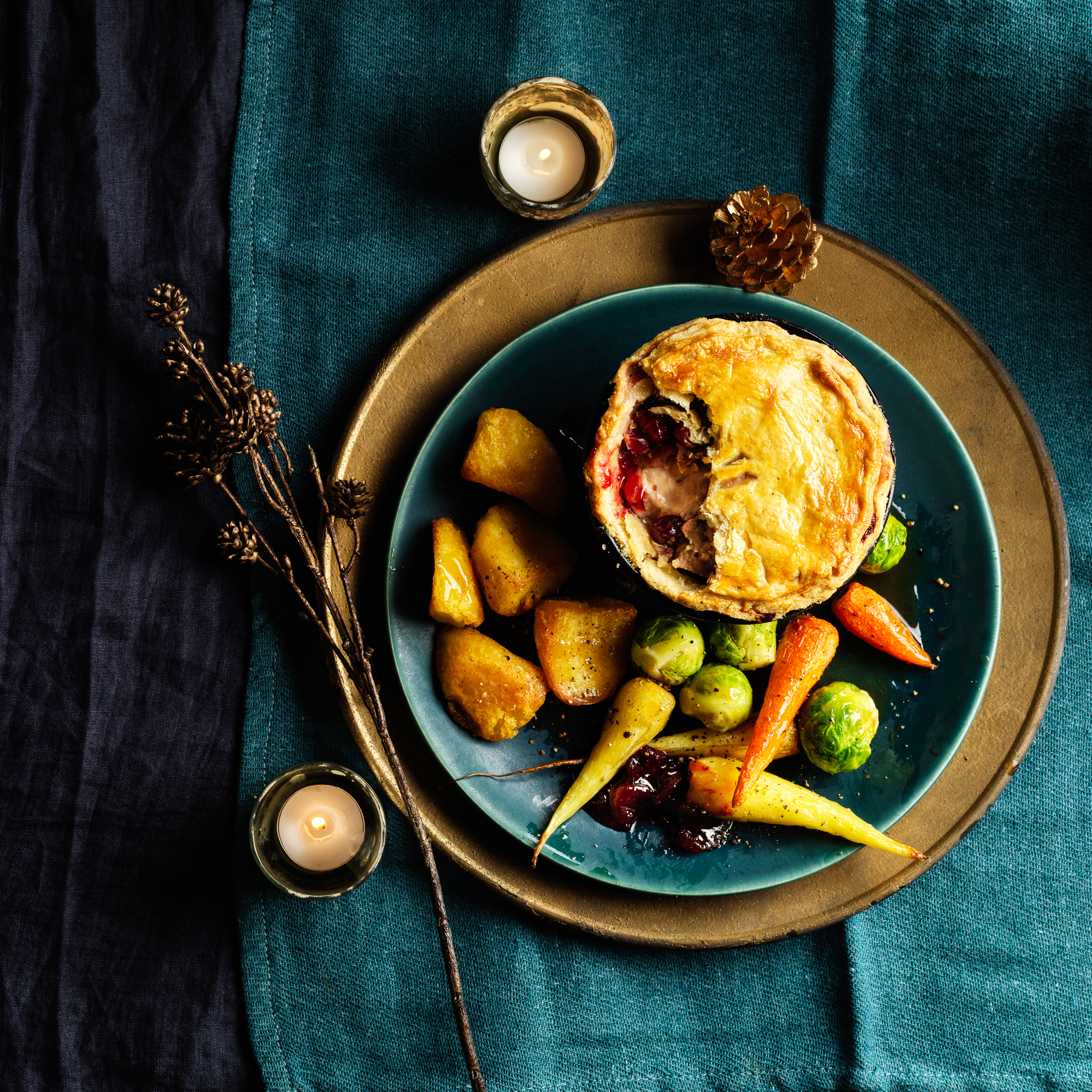 Alternative Christmas Dinner for One for BBC Good Food Magazine