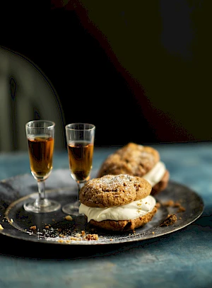 Rye Christmas Pudding Cookies