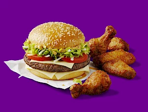 McDonald's Big Tasty With Chicken Wings