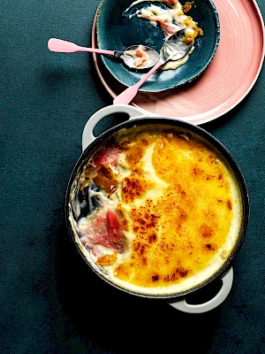 Rhubarb Creme Brûlée