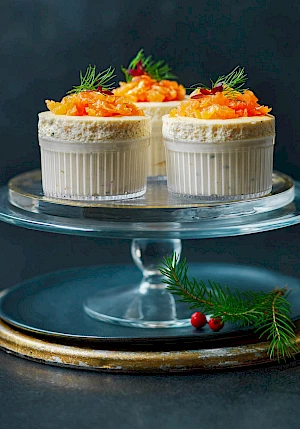 Christmas Smoked Salmon Souffles