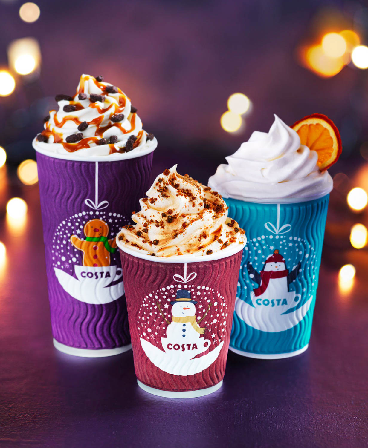 Costa Chocolate Hazelnut Latte and Caramel Cookie Drinks