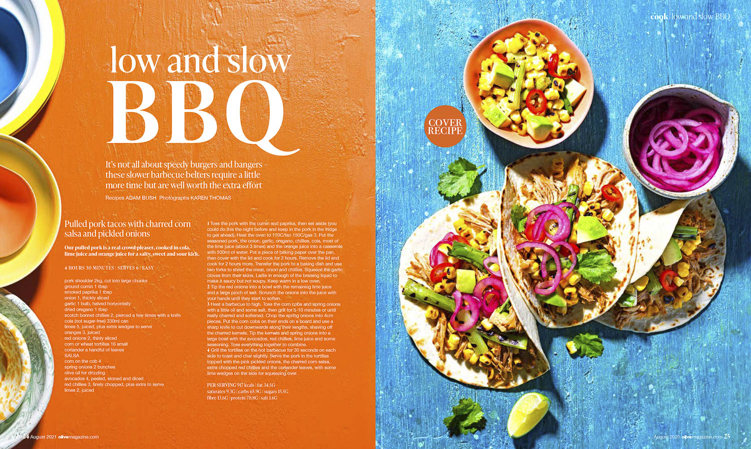 Low and slow BBQ Pulled Pork Tacos Olive Magazine