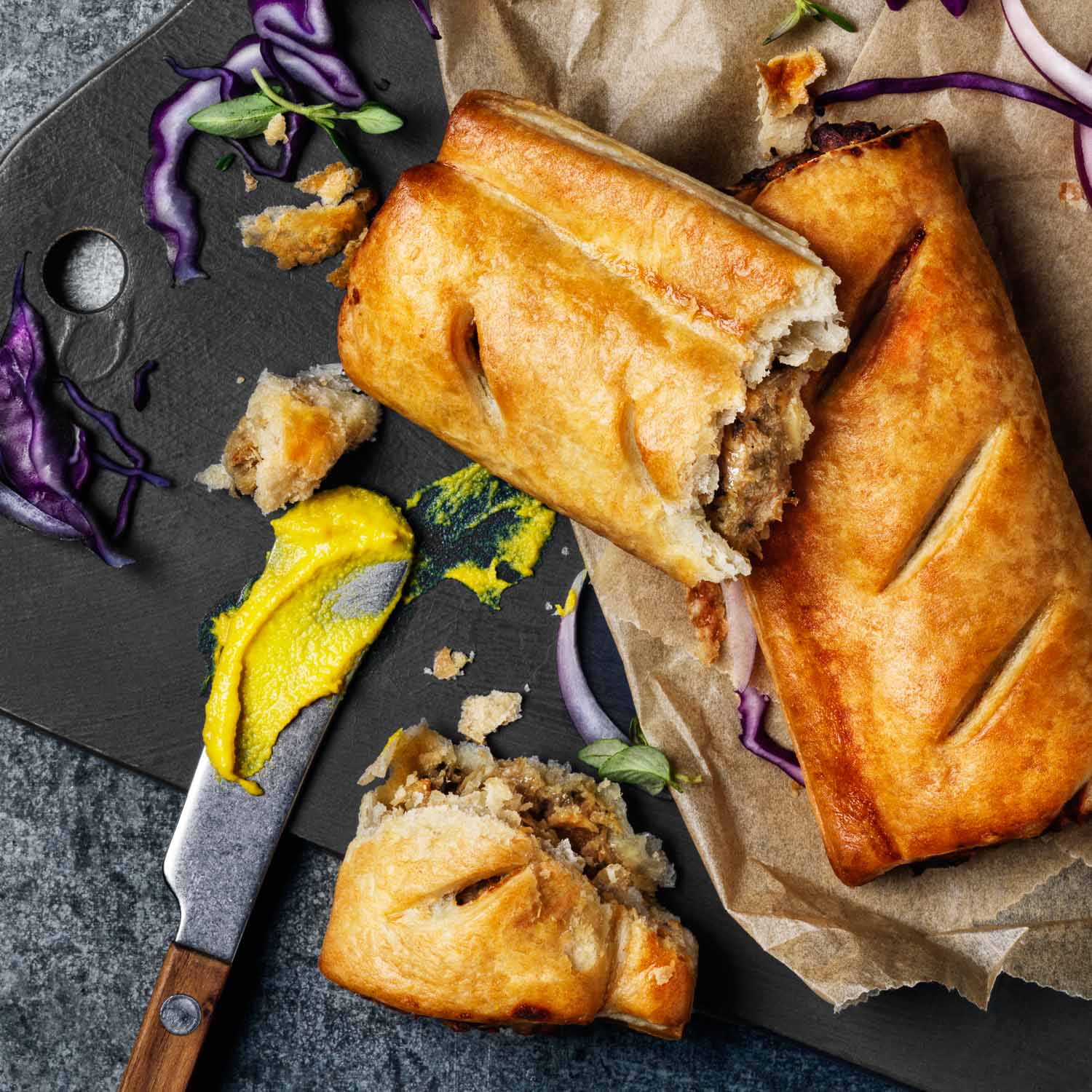 Plant Kitchen No Pork sausge roll