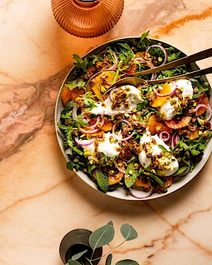 Orange herb abd burrata Salad