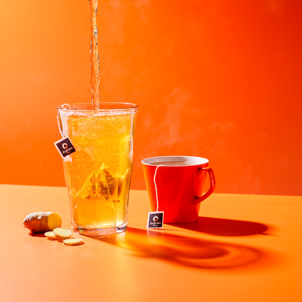 madhuka fire hot and cold tea with ginger